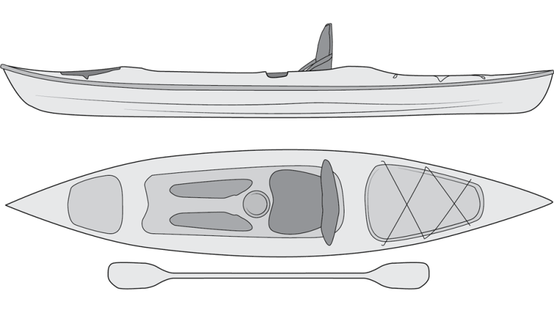 kayak fishing boat