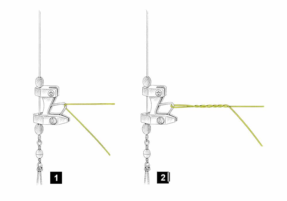 setting outrigger clips