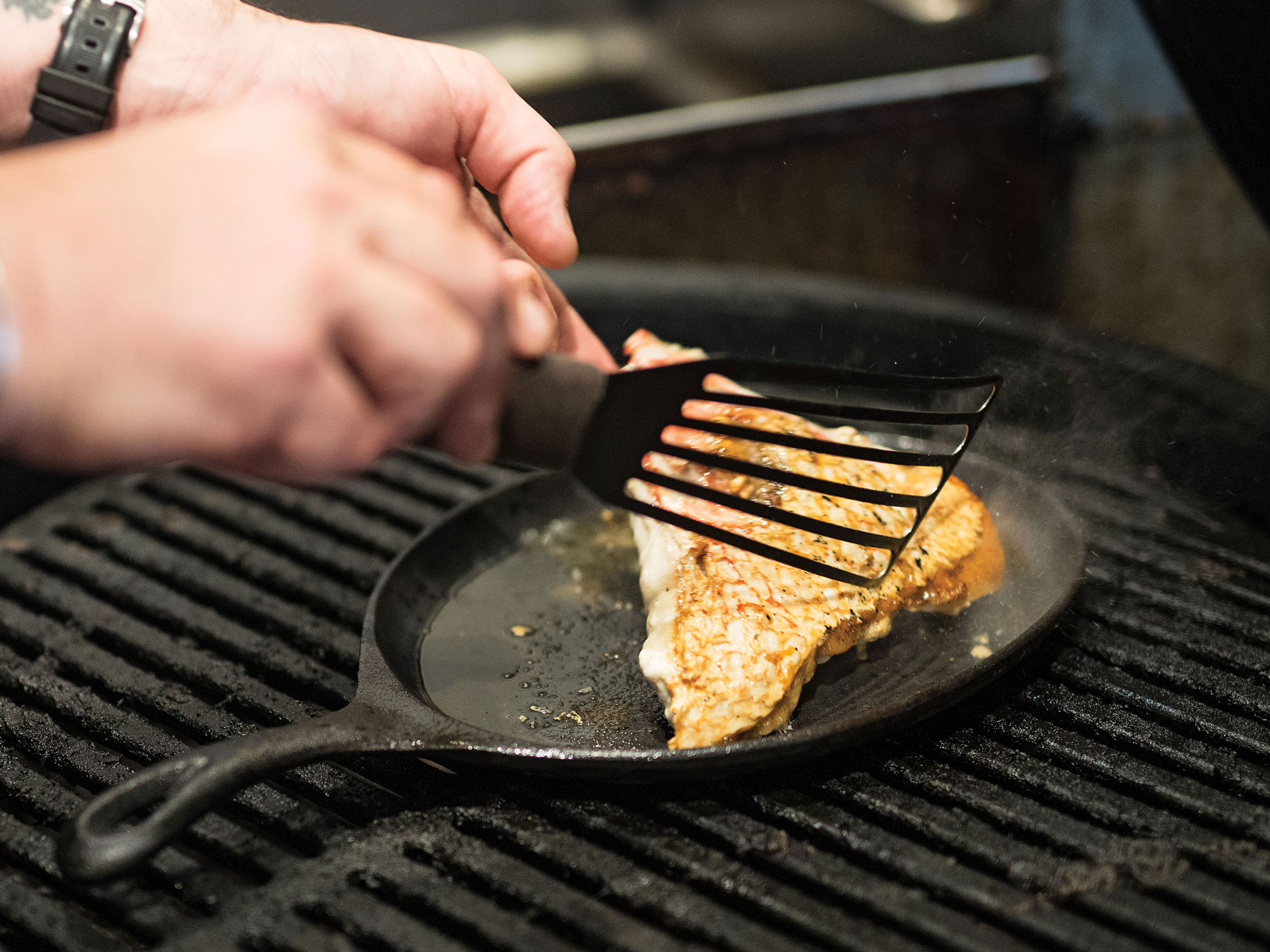 Collars Cooking Snapper-Collar Recipe, Seafood Recipes | Salt Water Sportsman