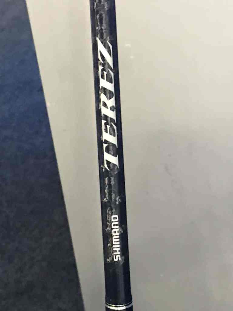 Close-up of Shimano Terez rod
