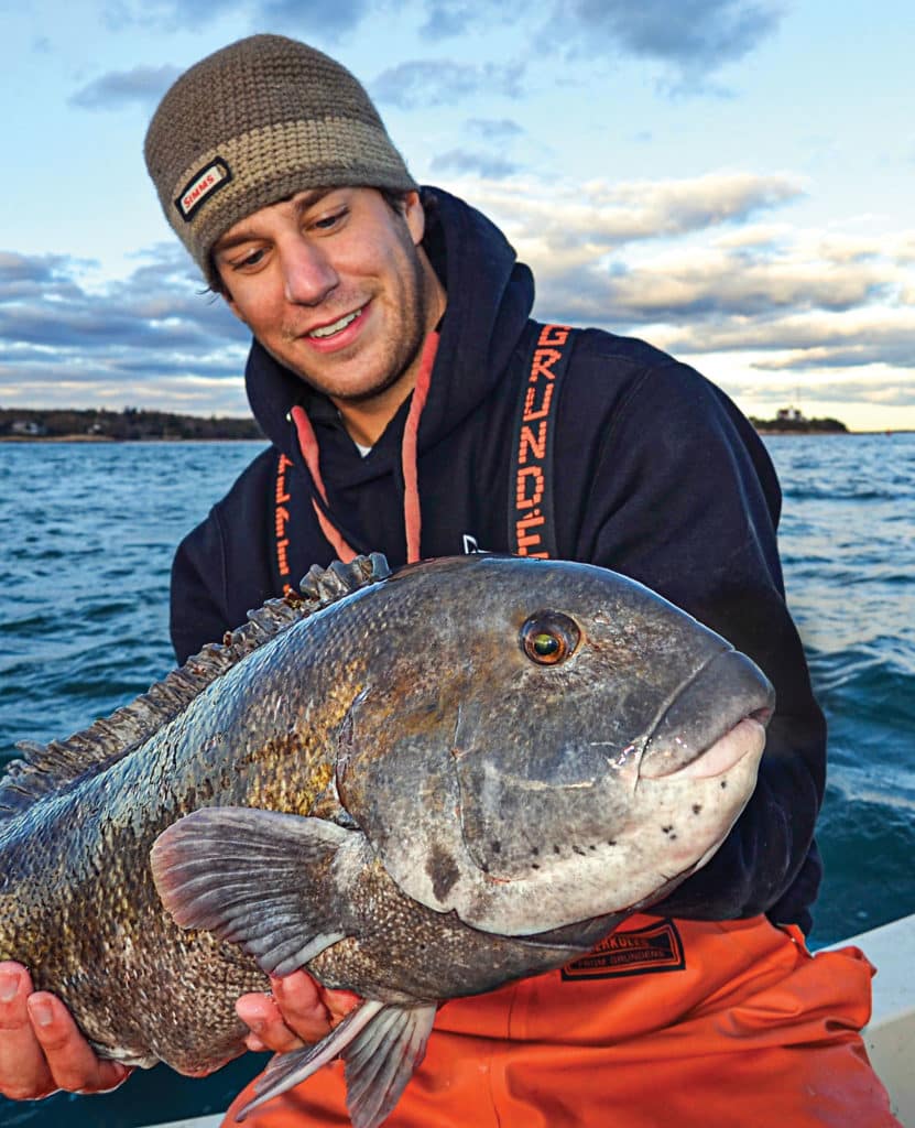 Large tautog caught inshore
