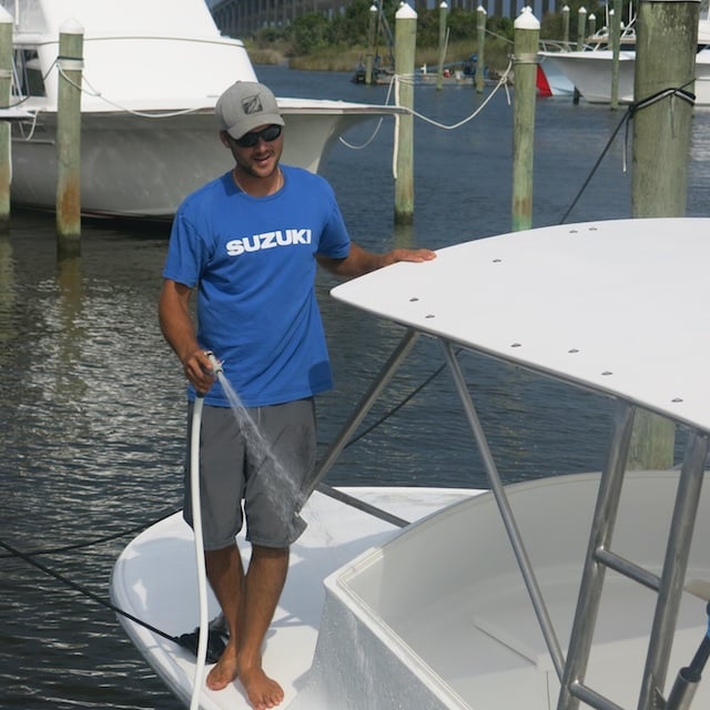 The Lazy Man's Guide to Washing Salt Off Your Boat 