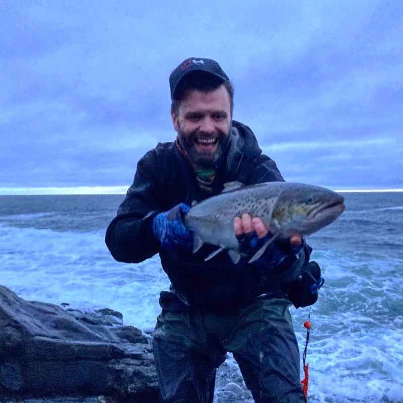 Surf-Caught Brown Trout surf-caught brown trout