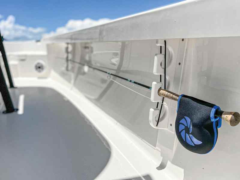 Rod holder with fly rod