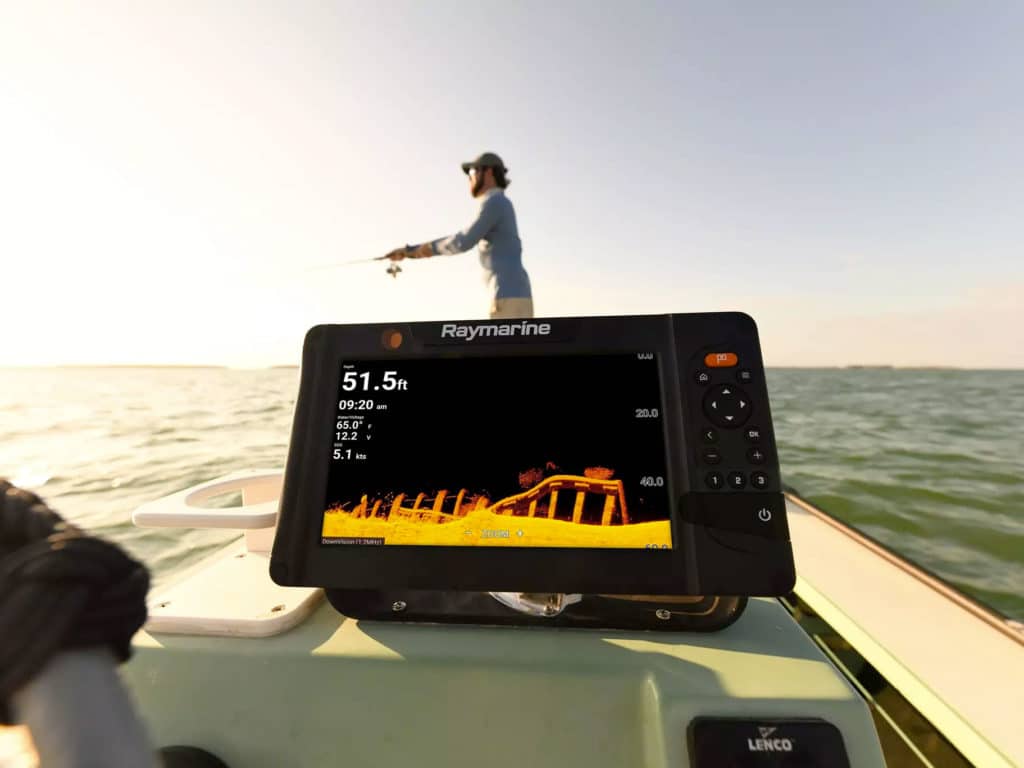 Raymarine electronics on fishing boat