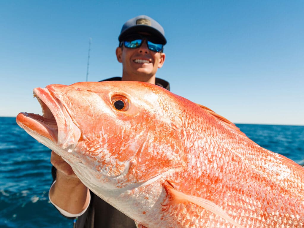Red snapper jig fishing