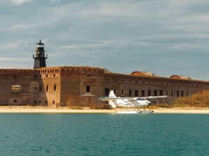 Seaplane at the Dry Tortugas