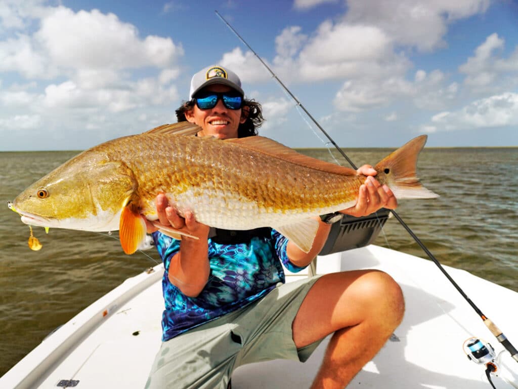 redfish caught on a spinnerbait