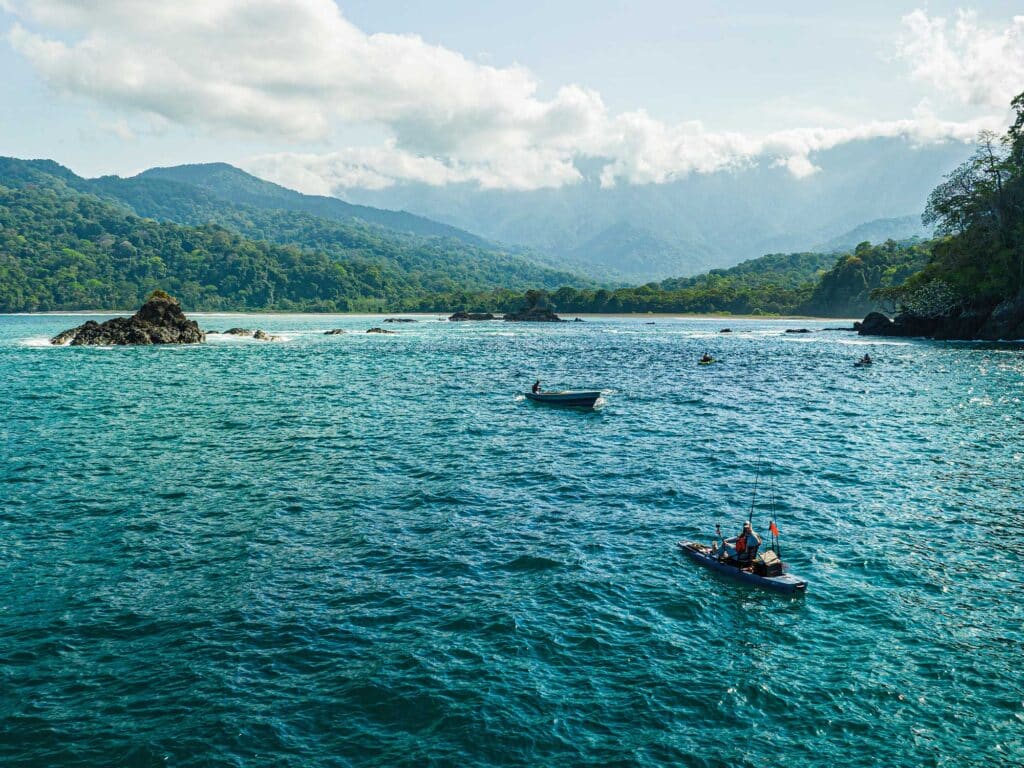 Kayak fishing in Panama