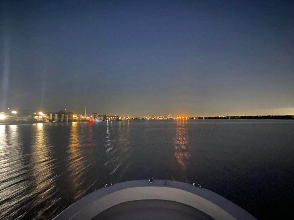 Boat Ride in Dark