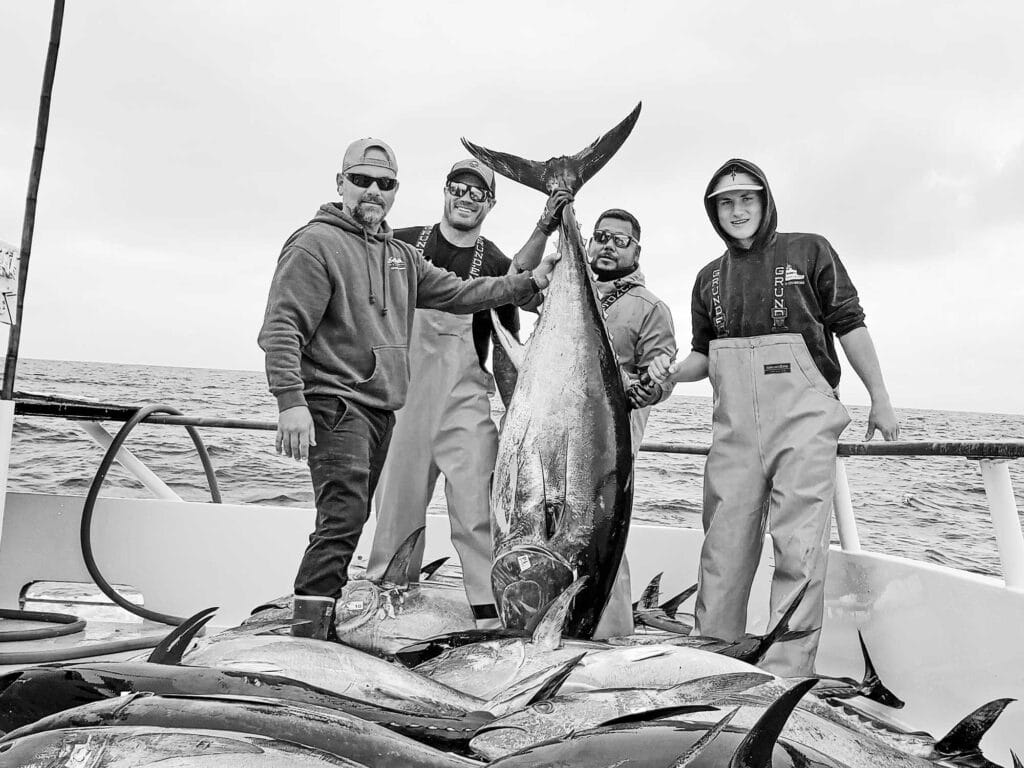 Bluefin tuna caught jigging