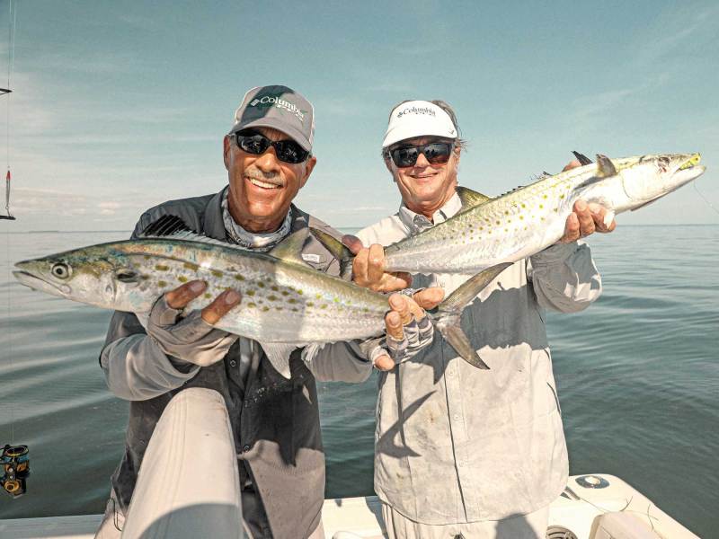 SWS324-TT-Mackerel-2 Two Spanish mackerel on the boat