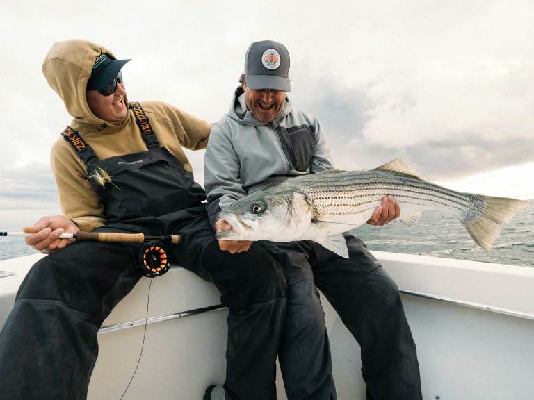 Striped bass caught off Montauk