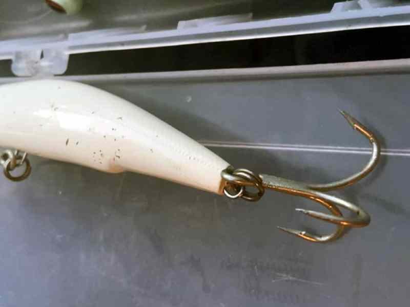 red drum bent Y-Zuri treble hook