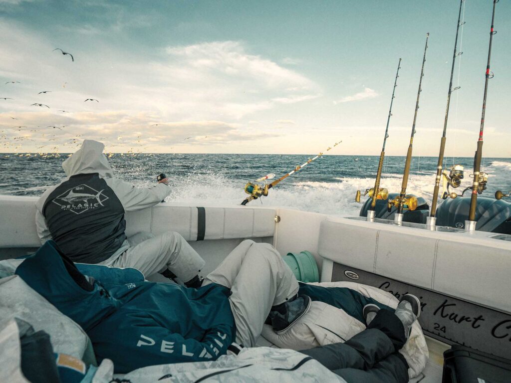 Relaxing on the tuna run