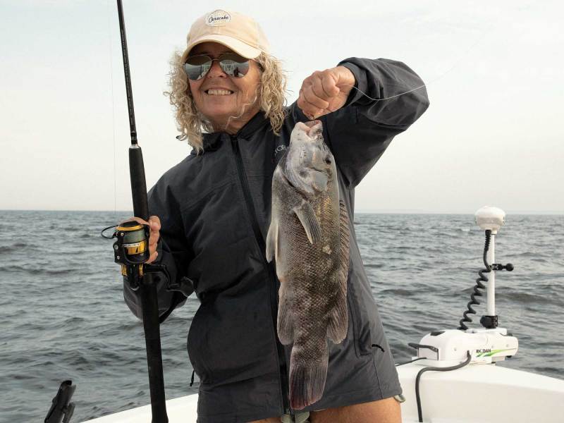 Catching tautog