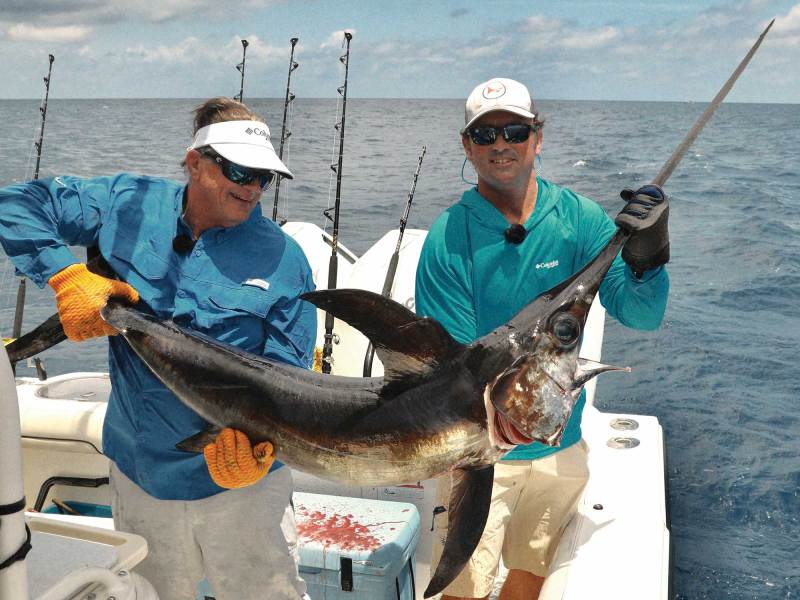 SWS125-TT-Feel-1 Swordfish caught by feel