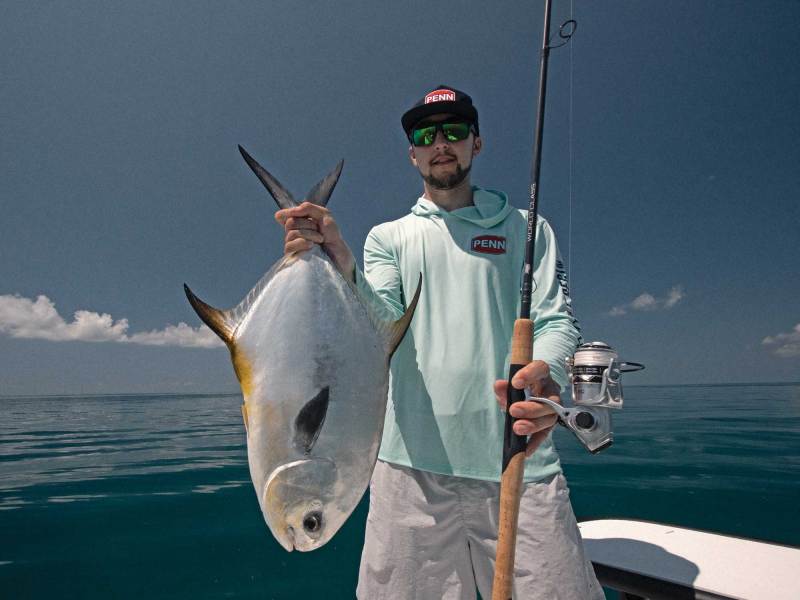 Fisherman with permit in the Keys