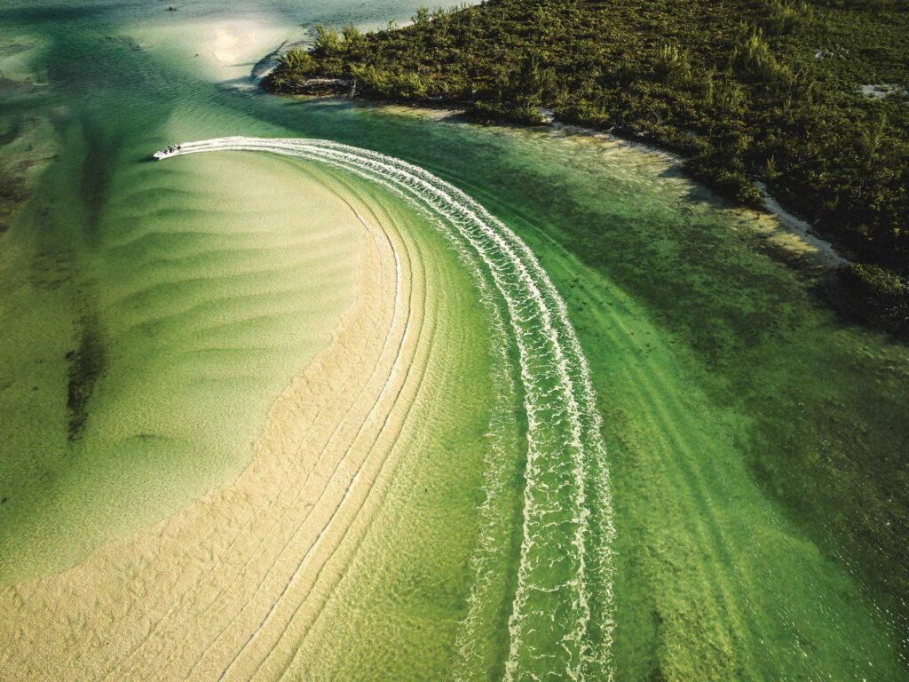 Running flats in the Bahamas