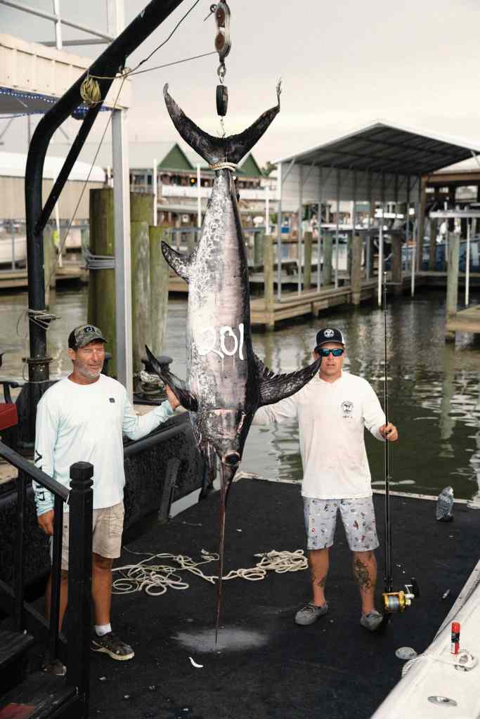 200-pound swordfish caught in the Gulf