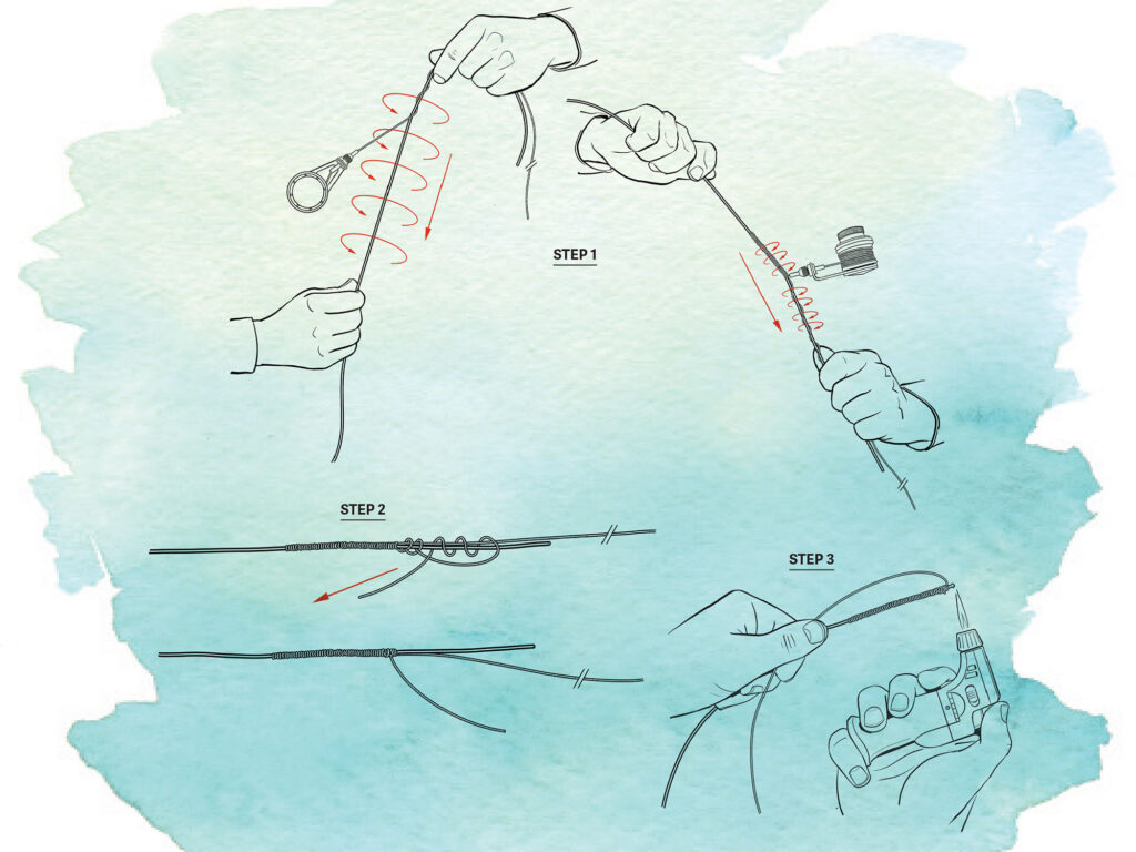 Threading the PR bobbin knot