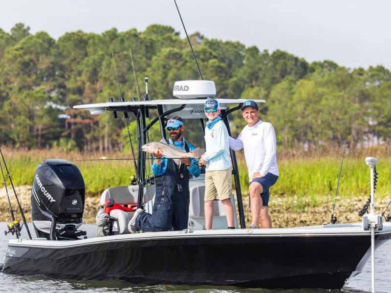 SWS525-Blackjack-256-blackjack-boats-mercury-motor-redfin-charters BlackJack 256 Bay out redfishing