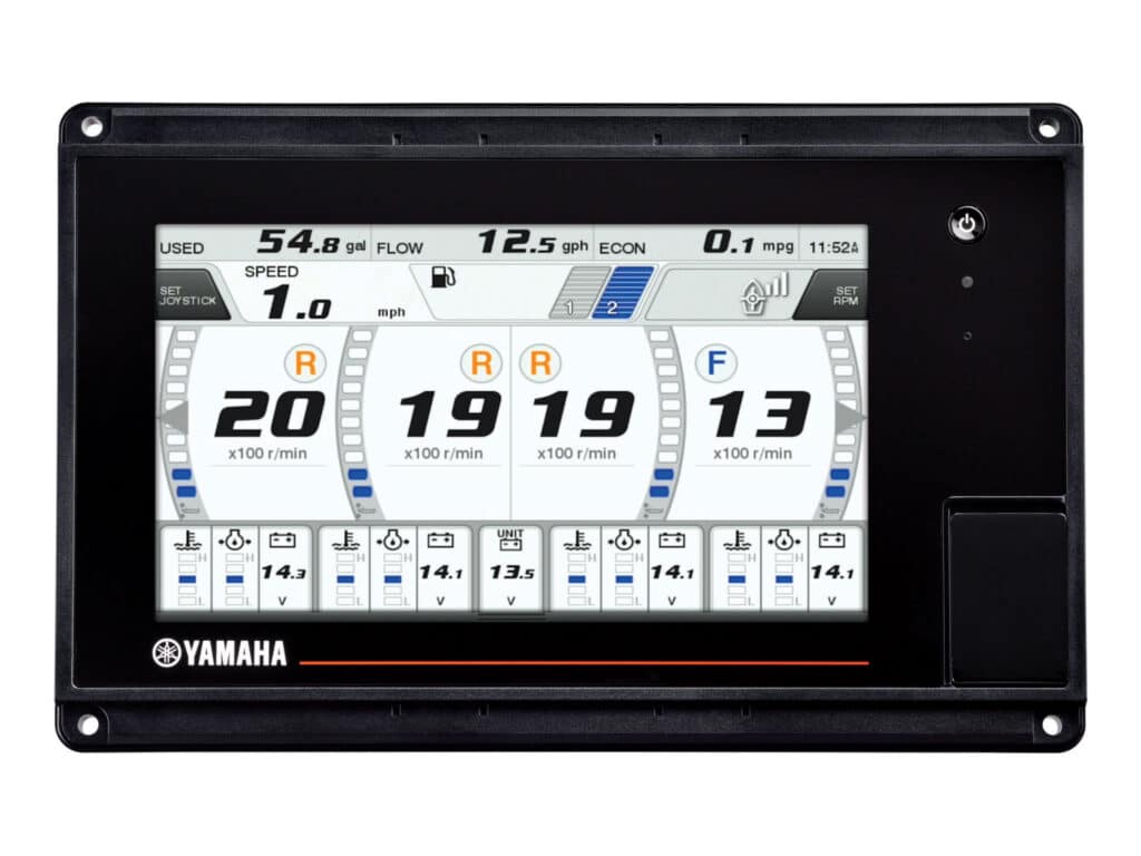 Yamaha CL7 multifunction engine display
