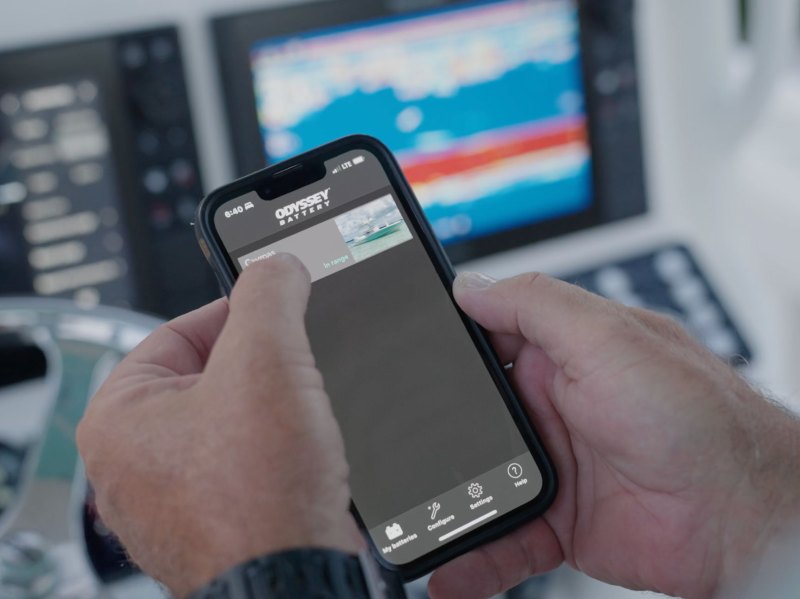 BTG825-Odyssey-Connect Odyssey Connect system on a boat