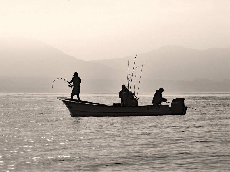 Fishing for yellowtail off Cedros Island