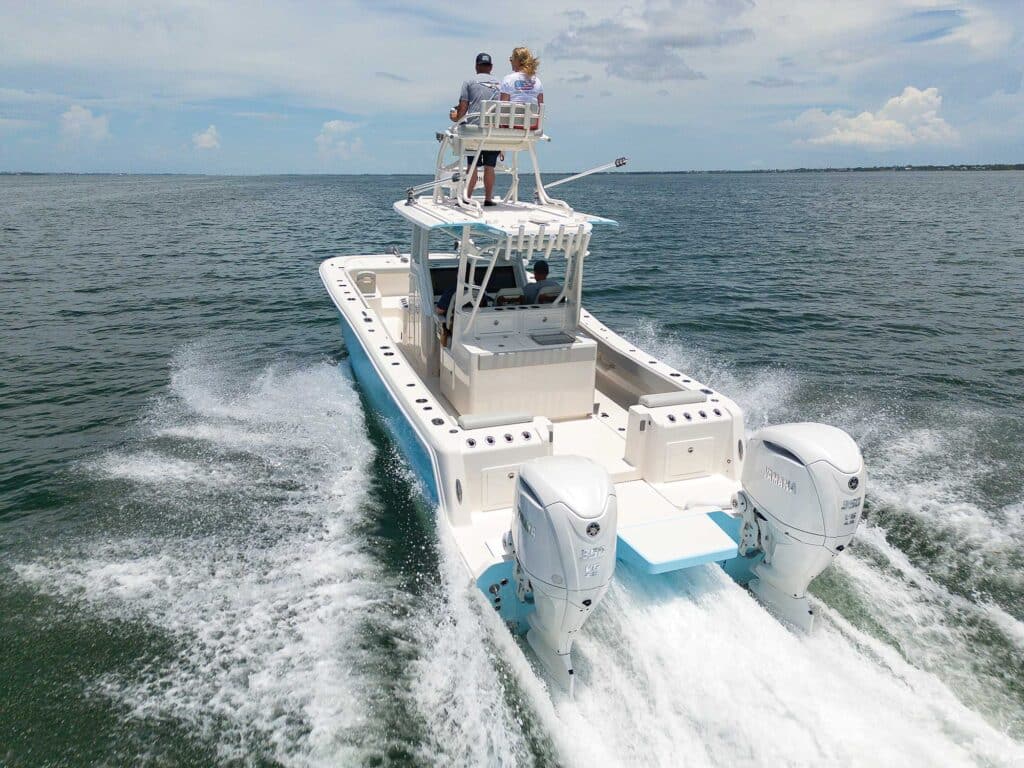 Calcutta with twin outboards