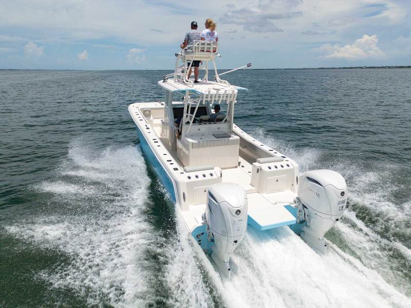 Calcutta with twin outboards