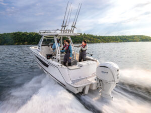 Fishing boat with Yamaha outboard