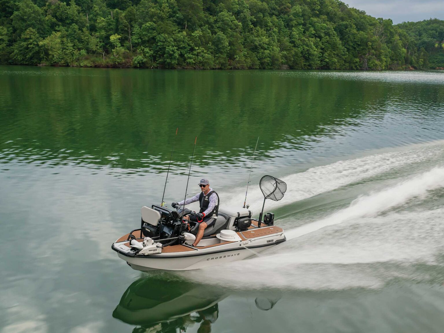 Yamaha CrossWave on the lake