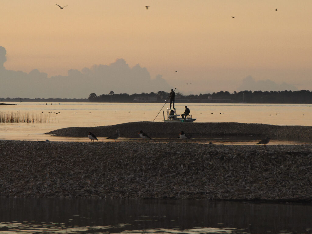Fishing oyster beds