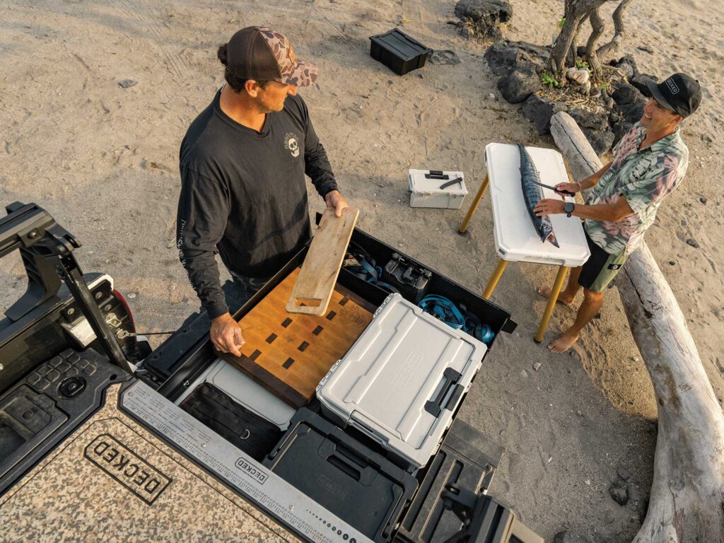 Decked in-bed storage drawers