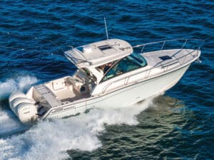 Grady-White 340 Express running at sea