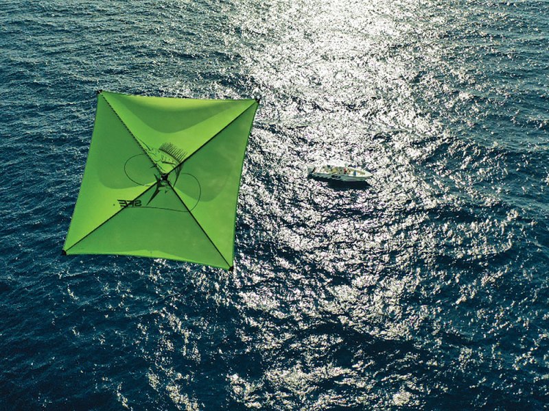 Fishing with a kite