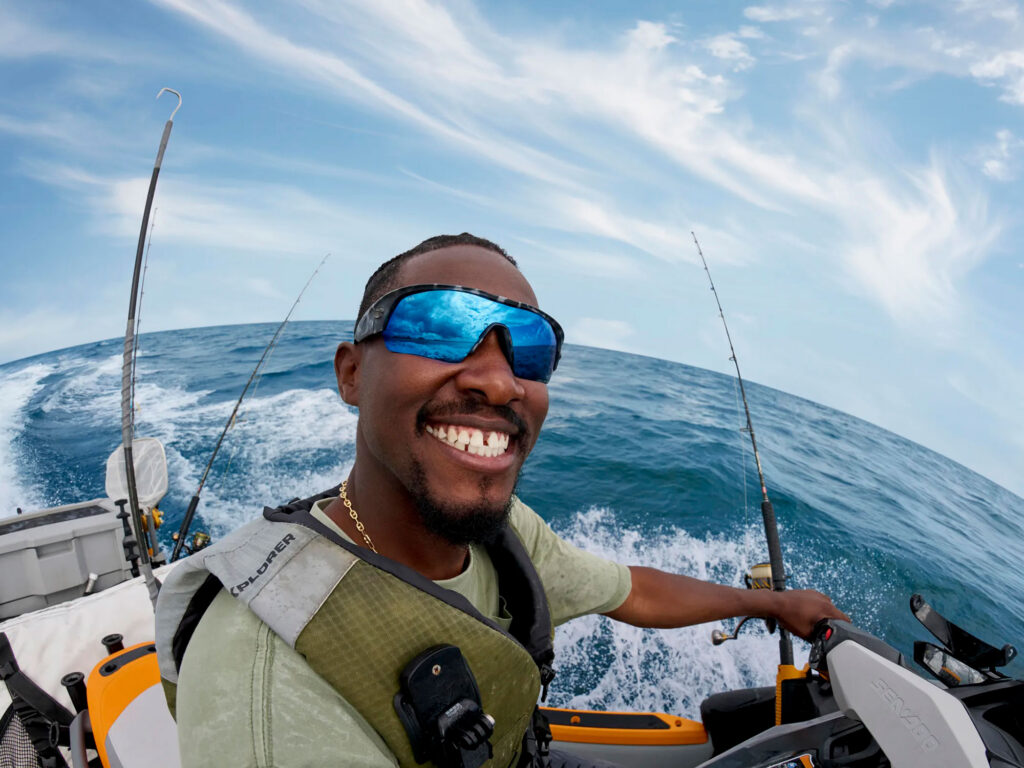Emmanuel Williams riding Sea-Doo