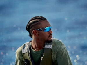 Emmanuel Williams wearing Costa Pilothouse PR