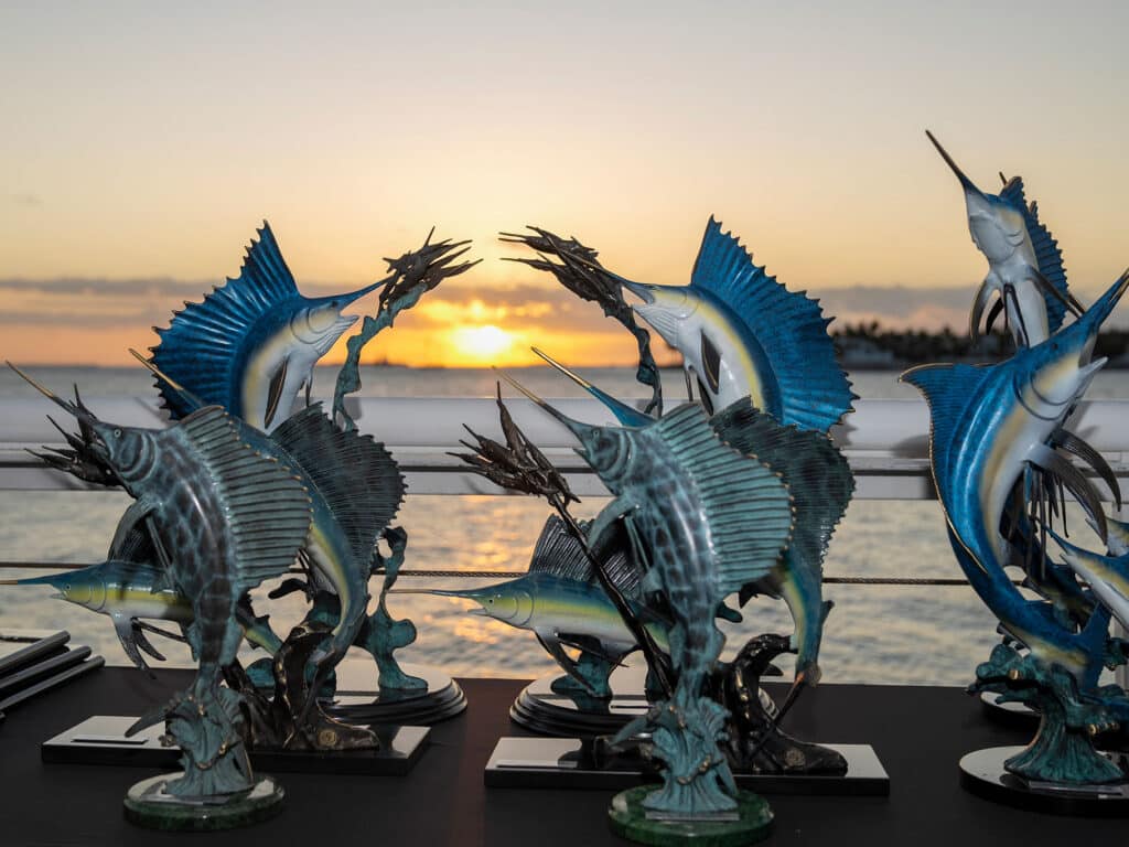 Fishing tournament trophies