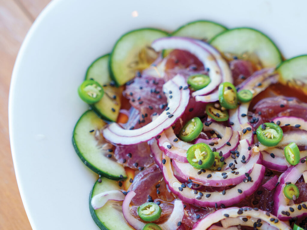 Fresh fish served for a meal