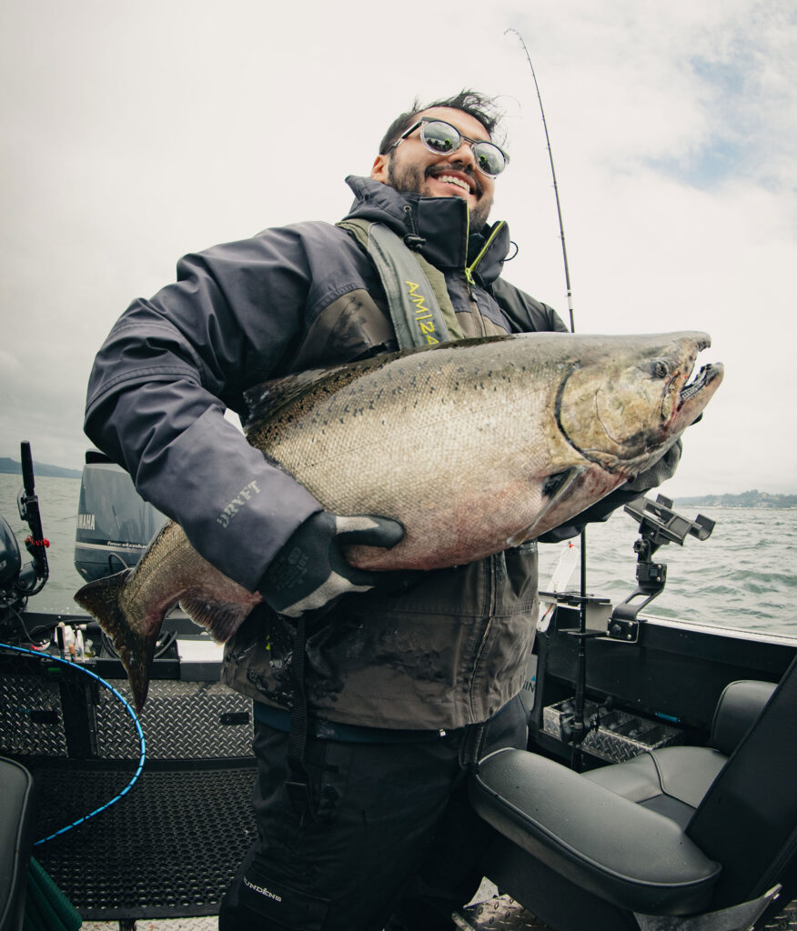 Chinook salmon caught on the Columbia