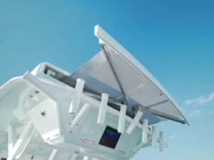 SureShade boat shade deployed