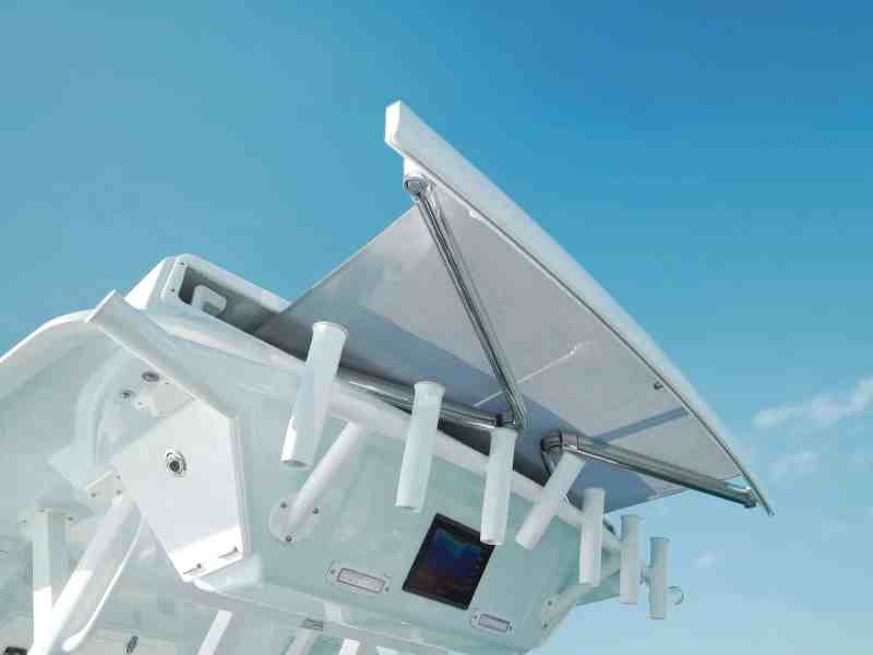 SWS426-Shade-1 SureShade boat shade deployed