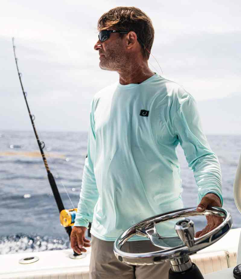 Capt. Peters at the helm
