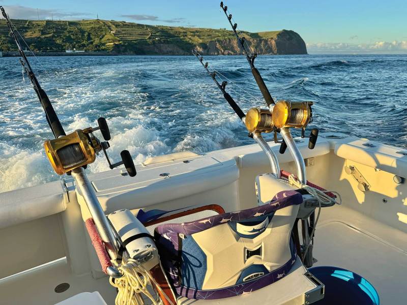 Fishing tackle taken abroad