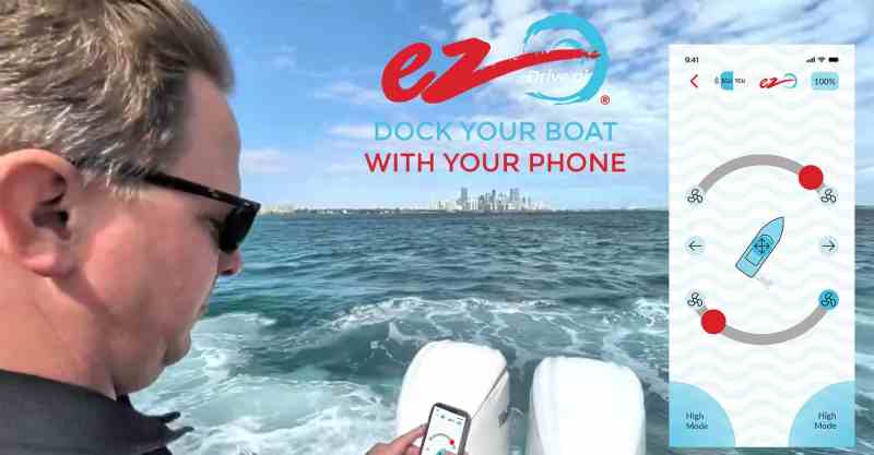 Boater using ezDrive®.ai on their smartphone
