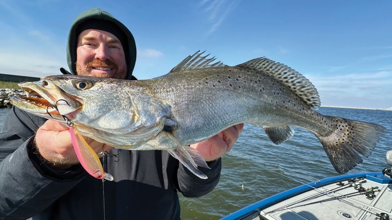 MRGO trout caught on a lipped plug